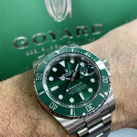 rolex submariner green bezel black dial|rolex submariner green bezel price.